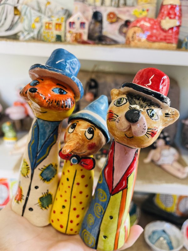 Pinocchio con il Gatto e la Volpe