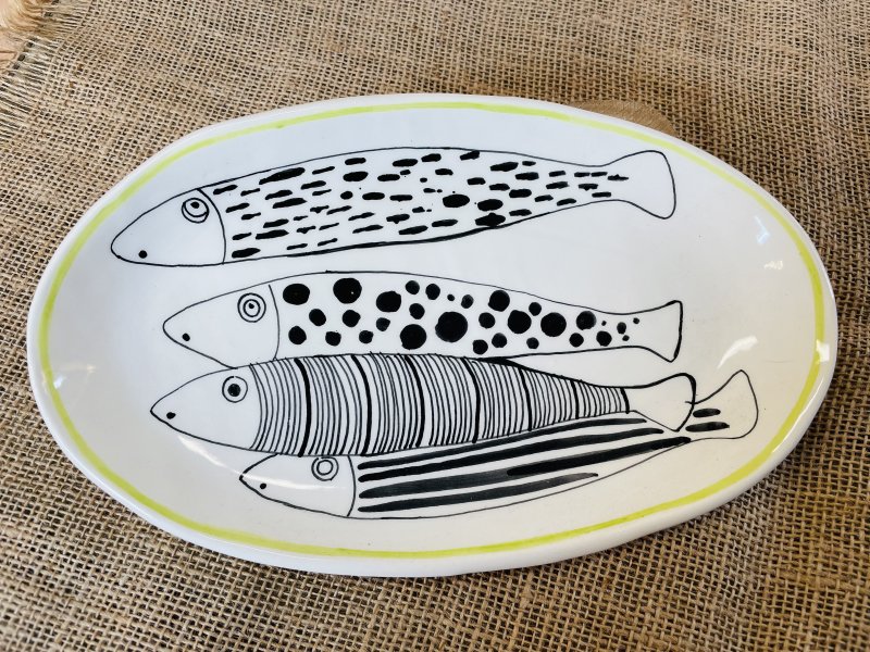 Piatto Ovale Pesci