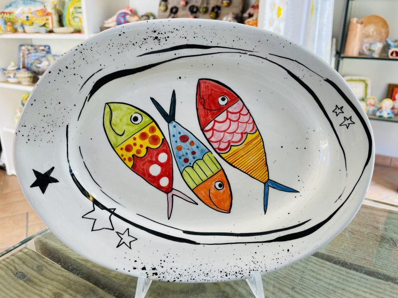 Vassoio Alici Colorate